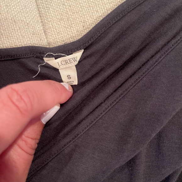 Jcrew women’s navy/grey cotton sleeveless dress with v neckline - Picture 4 of 9